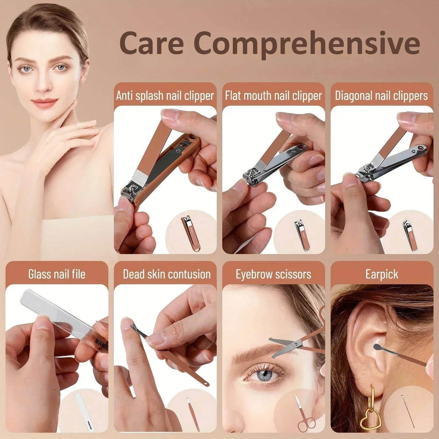 ‌Manicure Kit Stainless Steel Sharp