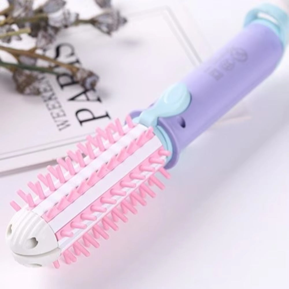 Mini Hair Straightener & Curler Brush